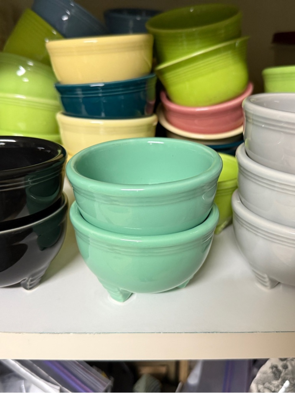 Fiesta Ware Retired Seamist Green TRIPOD Bowl. New never used. …